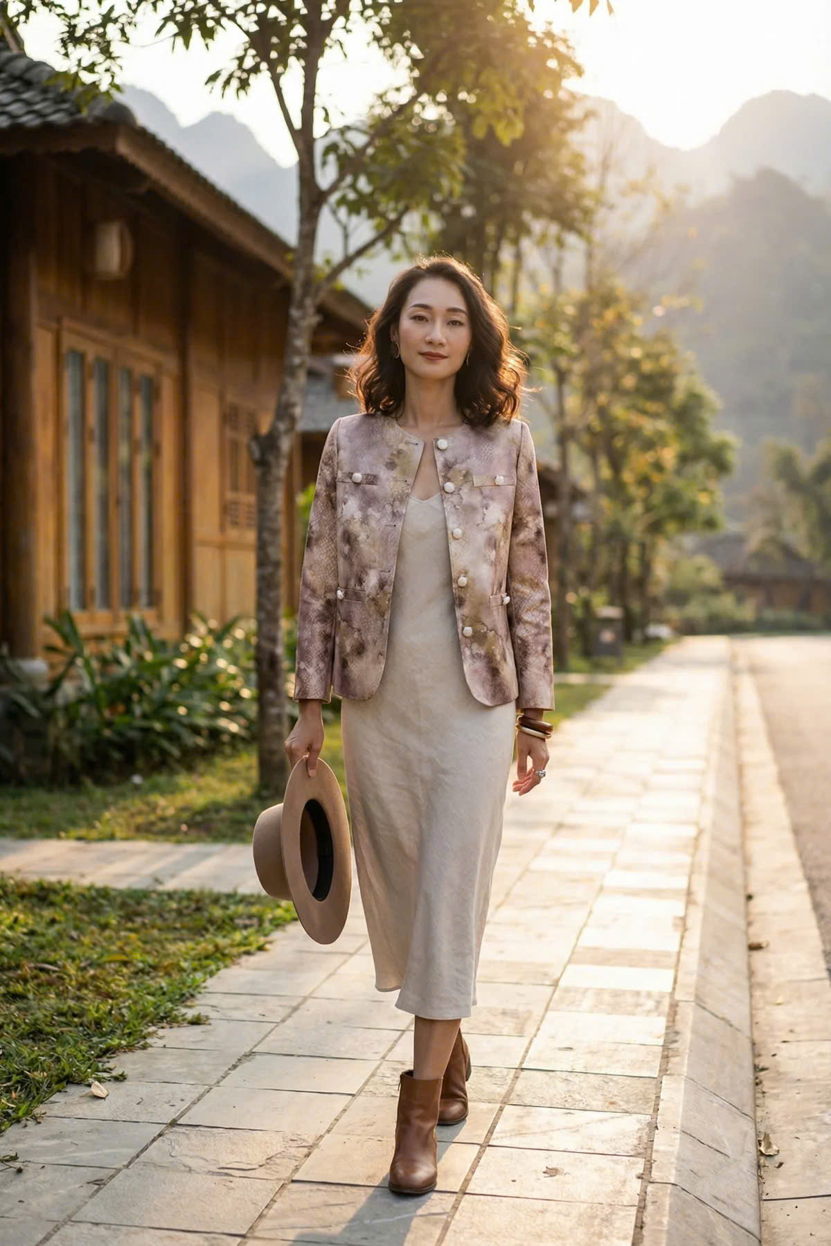 Áo Khoác Jacket Loang Màu Phi Thuỷ Top187 thời trang thiết kế Hity