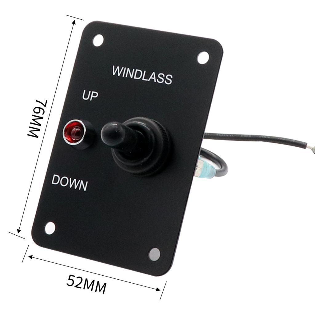 Anchor Windlass Up Down Toggle Switch Panel with LED Indicator
