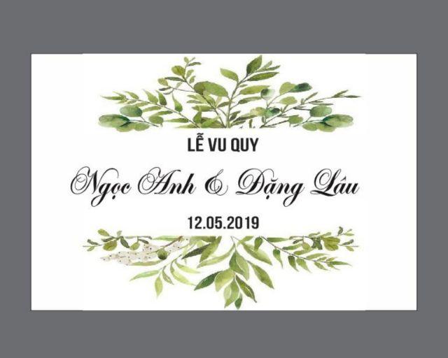 Bảng cưới in nội dung theo yêu cầu_DECAL VIP