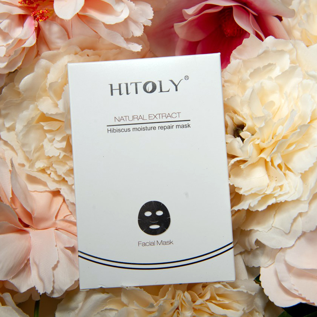 Mặt nạ dưỡng da Hitoly - Natural Extract Hibiscus Moisture Repair Mask (5 miếng/ hộp)