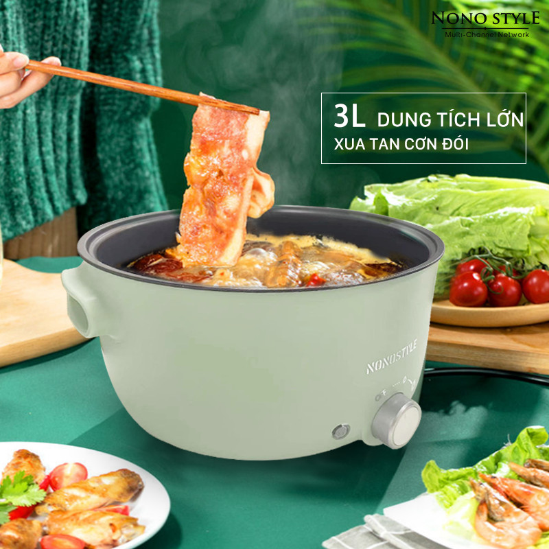 Nồi Điện Đa Năng Nonostyle (3L) - Hàng Chính Hãng