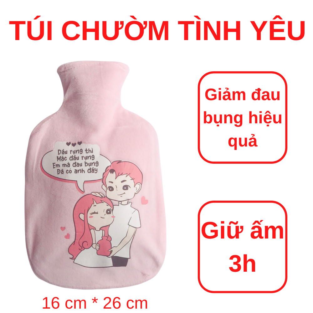 Túi chườm nóng lạnh đa năng, túi chườm bụng kinh nam tặng nữ bigsize