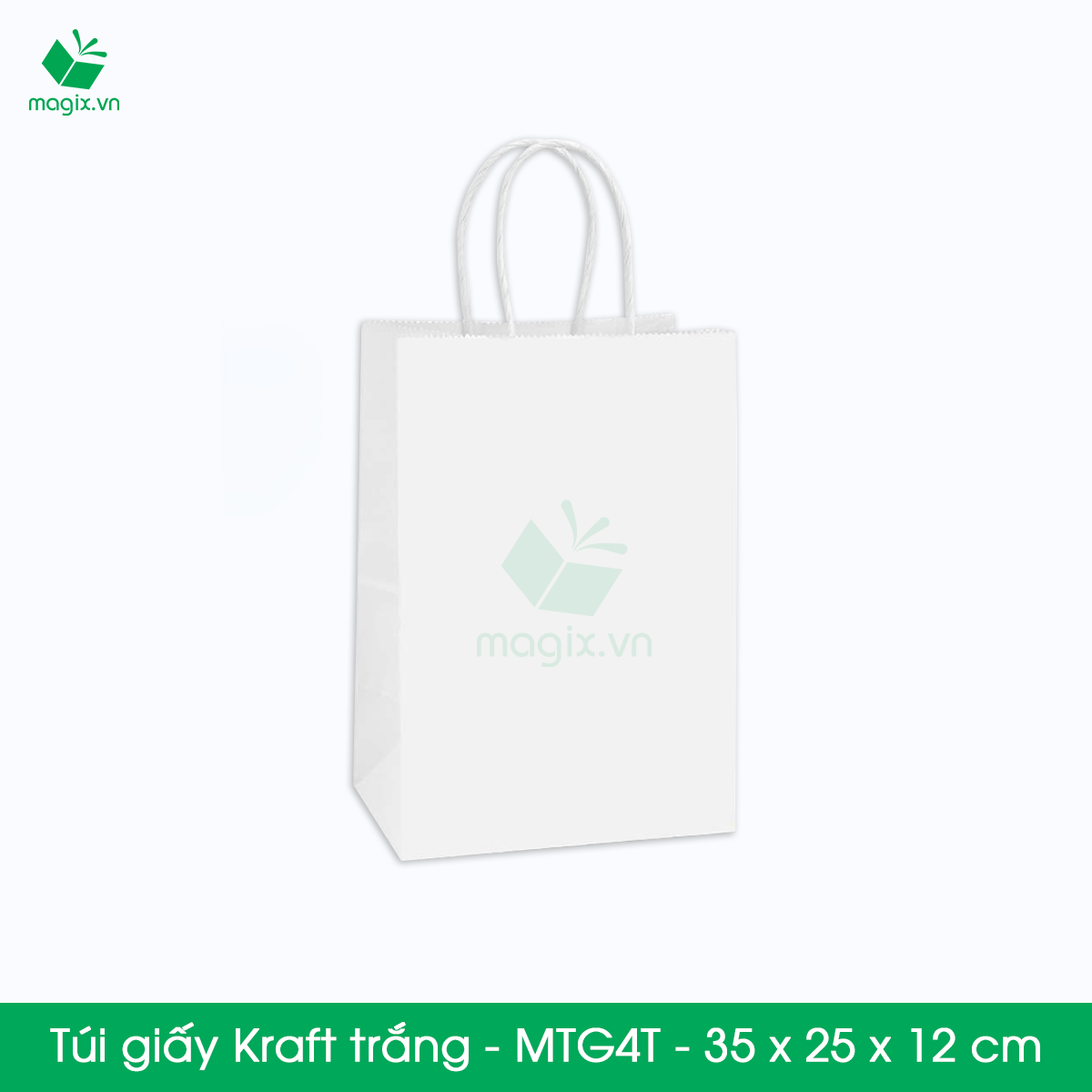 MTG4 MTG4T - 35x25x12 cm - Combo 300 túi giấy Kraft Nhật cao cấp