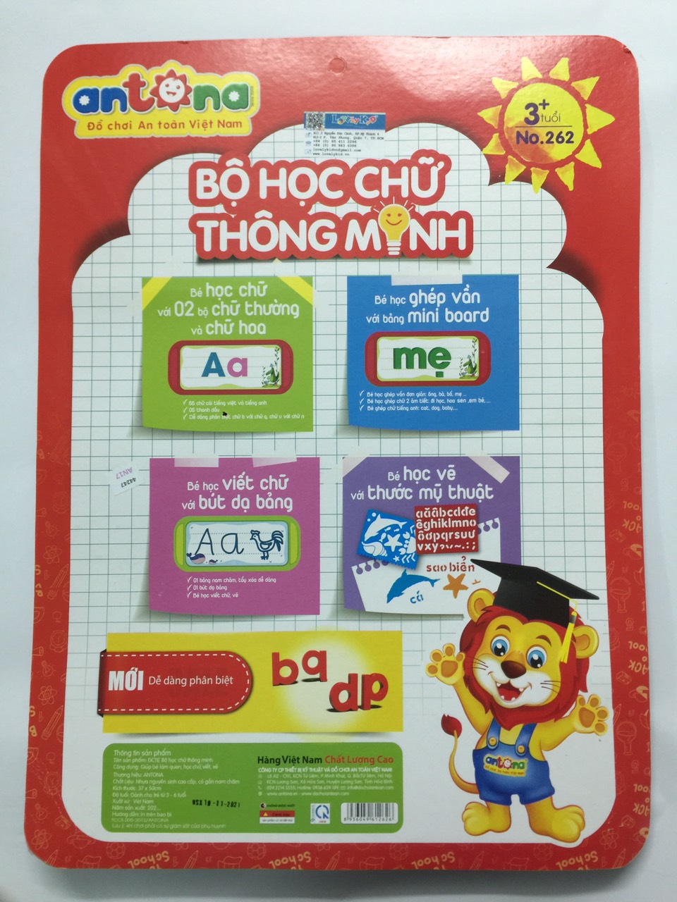 Bộ học chữ thông minh AN17