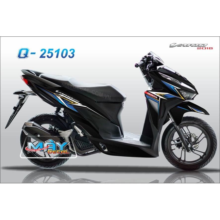 Tem rời vario 2018 đen xe trắng