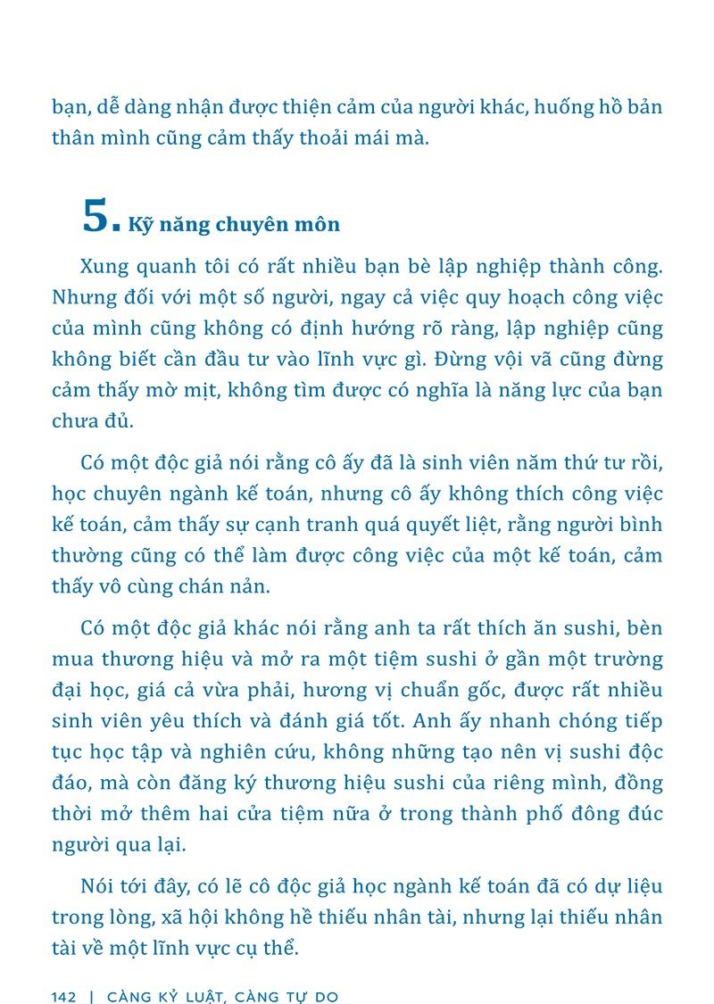 Càng Kỷ Luật, Càng Tự Do