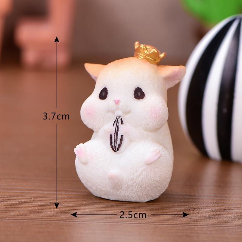 Tiểu cảnh mini ️ Mô hình chuột hamster đáng yêu trang trí tiểu cảnh, sân vườn, sen đá, sân vườn,terrarium