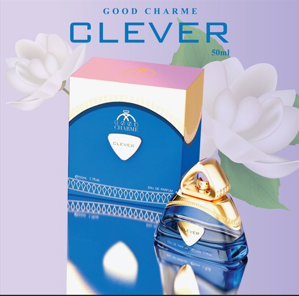 Nước hoa nữ cao cấp, Charme Clever, hương hoa nữ tính, toát lên sự hồn nhiên, yêu đời và hoạt bát, 50ml