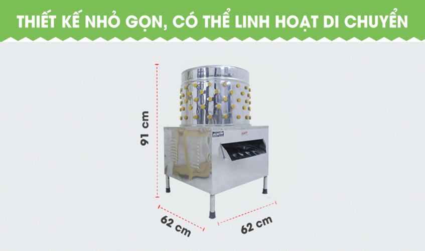 Máy Vặt, Nhổ Lông Gà Vịt Ngan NEWSUN 55 Cm - Hàng Chính Hãng