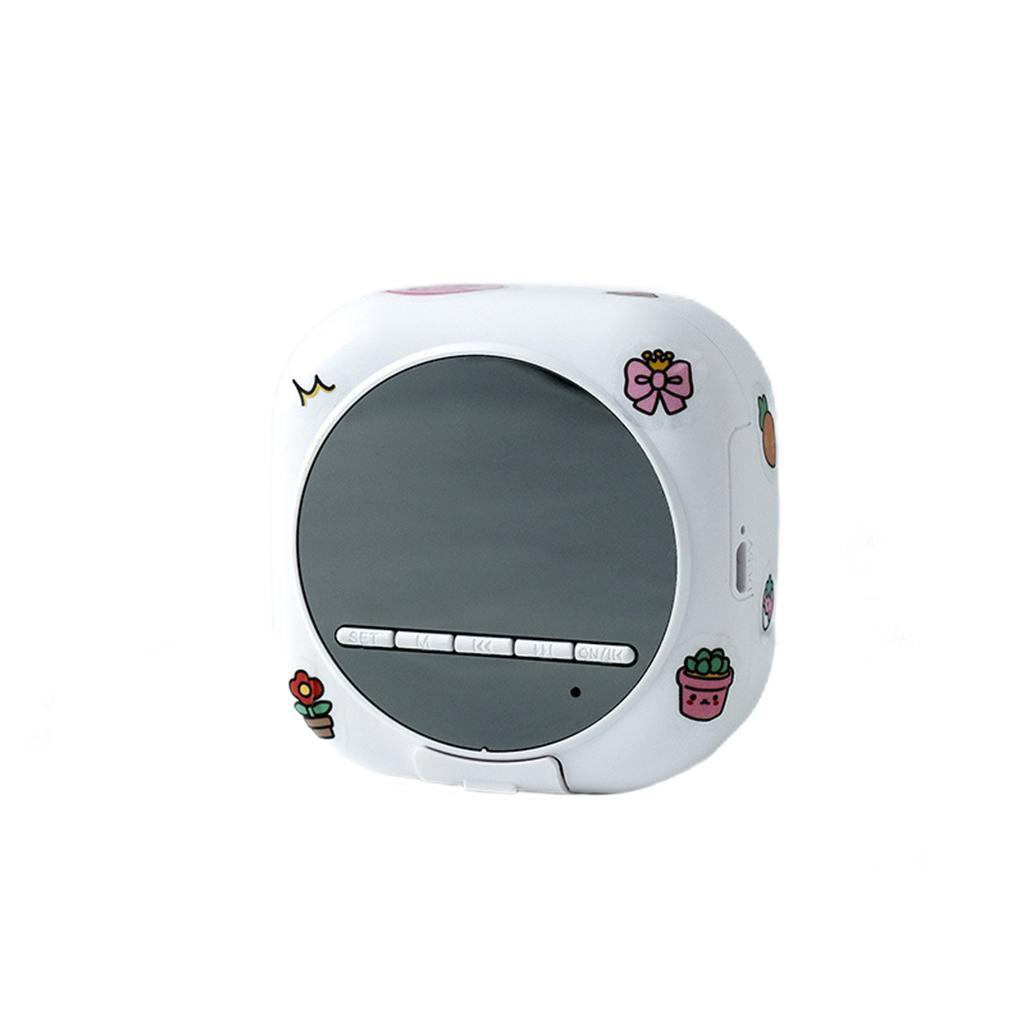 Mini Wireless Speaker Chargeable Waterproof TF Card Sound Box for Computer White