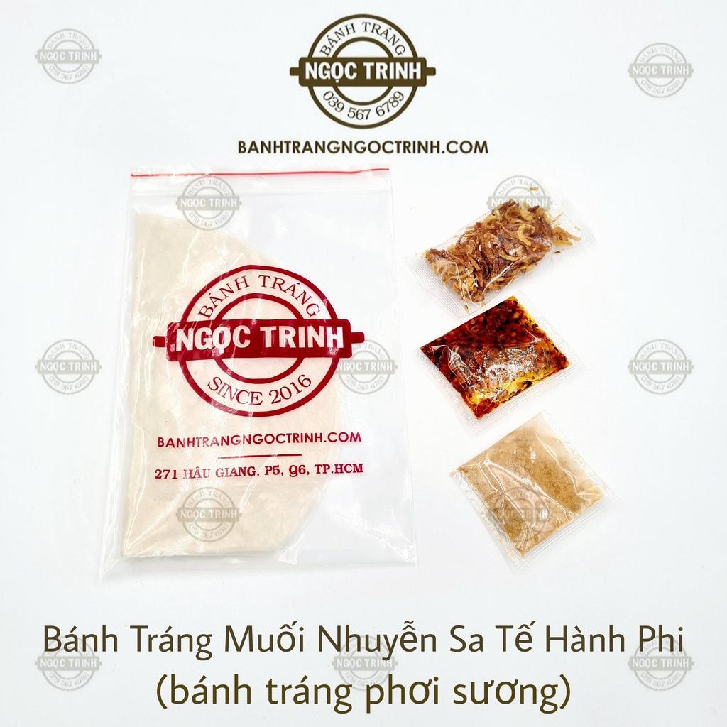 Bánh tráng muối nhuyễn sa tế hành phi (5 Túi) loại bánh tráng phơi sương bánh tráng Ngọc Trinh