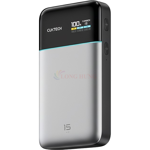 Sạc dự phòng Cuktech Power Bank 15 Air 1USB 2Type-C 100W 15000mAh PB150S - Hàng chính hãng