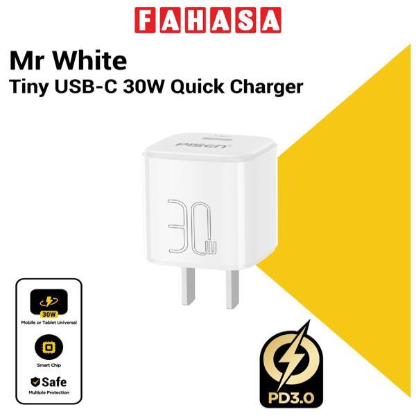 Sạc Nhanh Pisen Quick - Mr White Tiny USB-C 30W
