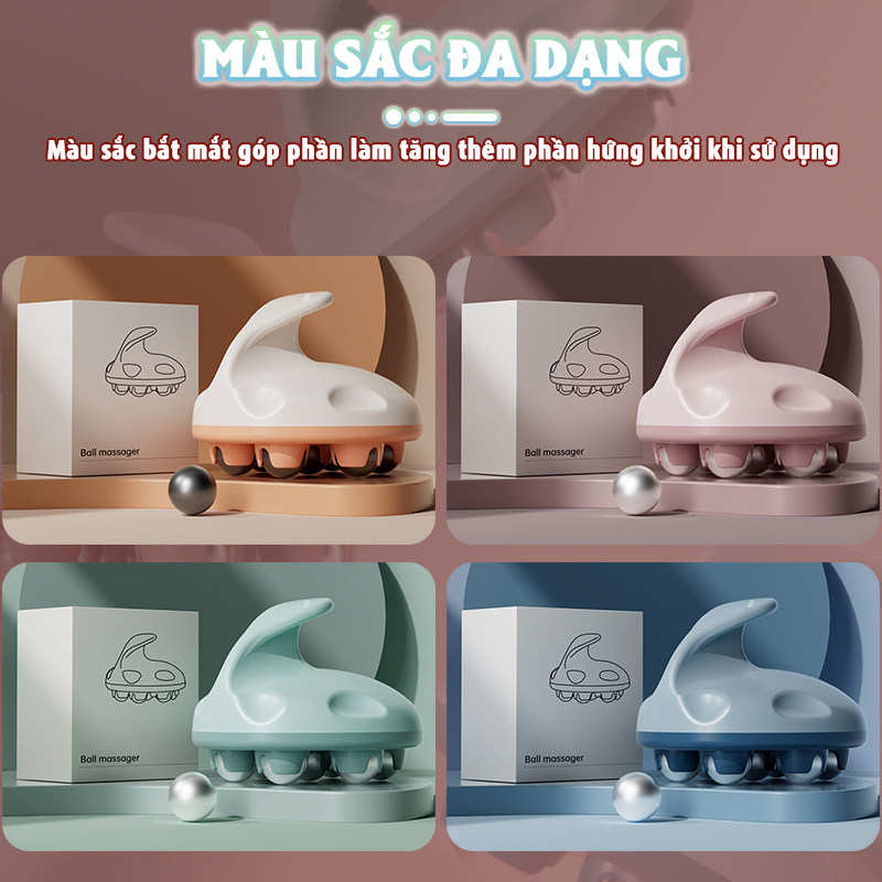 Máy massage cầm tay đa năng Nikio NK-07C - Cải thiện tình trạng giảm đau cổ, bụng, đùi, lưng và thư giãn các cơ sâu