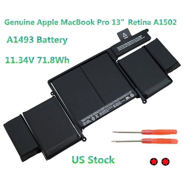 Pin Dùng Cho Laptop MacBook Pro 13&quot; Retina A1493 A1502 2013 ME864LL/A ME866LL/A , A1582 zin , mf839 , mf840 , mf841 (2013)