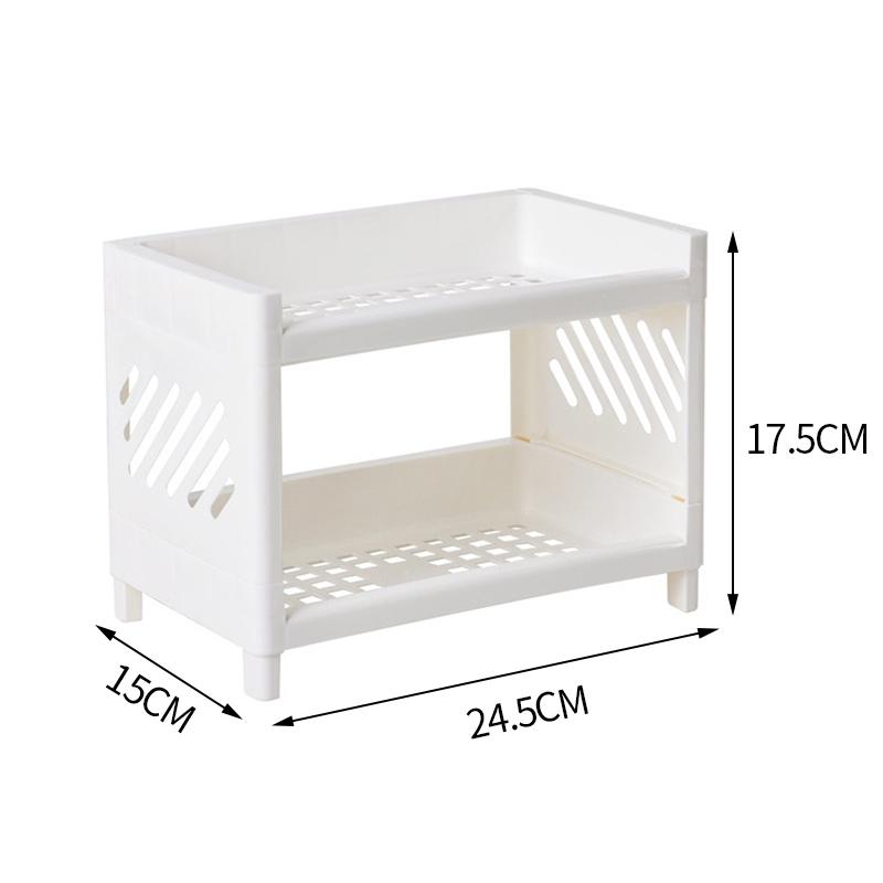 Kệ đựng đồ mỹ phẩm 2 tầng tiện lợi
