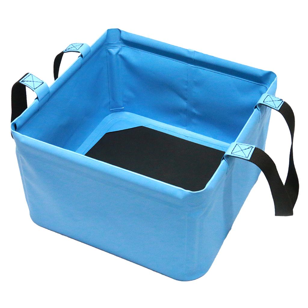 2PCS Folding Collapsible Water Container Camping Hiking Car Washing Bucket