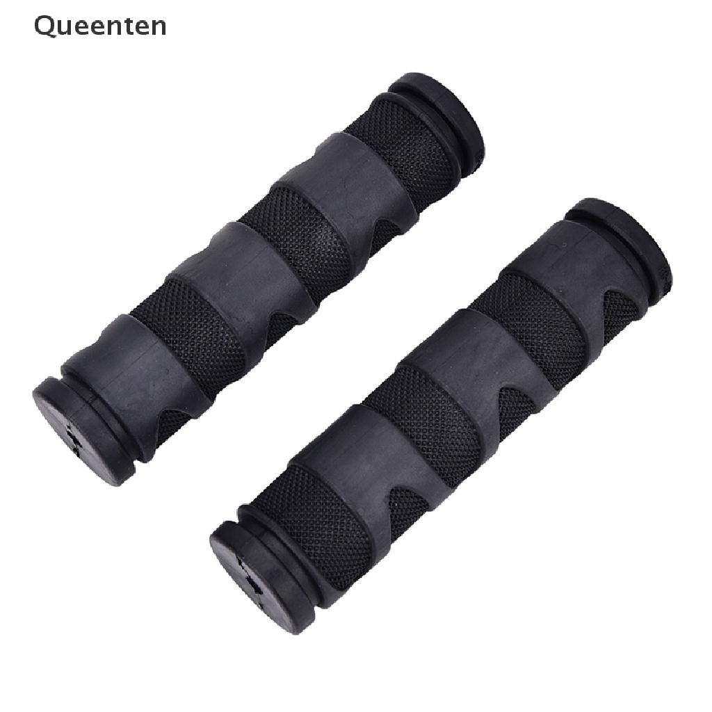 Queenten 2pcs Rubber Bicycle Grips Cycling Mountain Bicycle Scooter Bike Handle Bar Grip QT