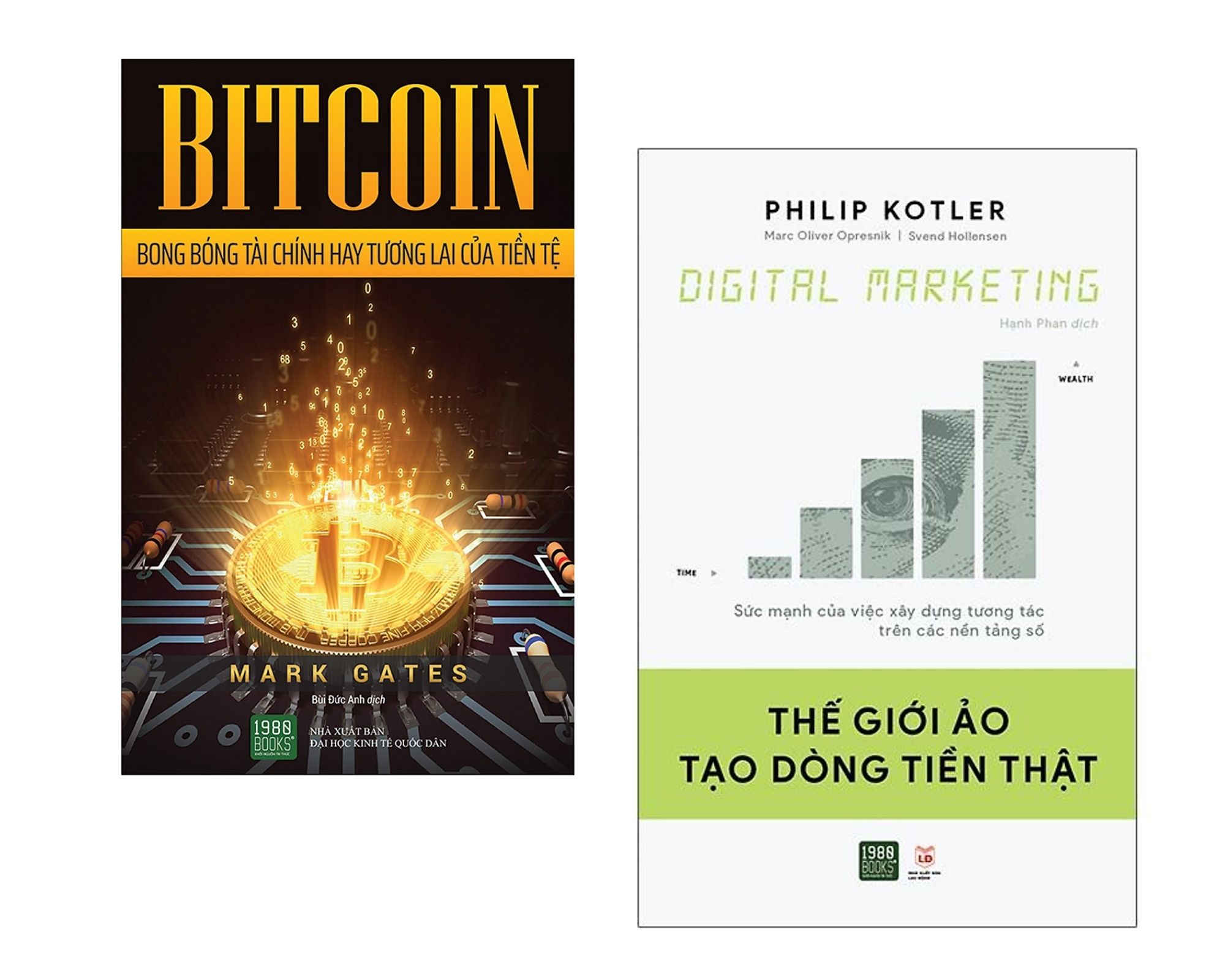 Combo sách kiến thức về tài chính số: Bitcoin - Bong bóng tài chính hay tương lai TT + Thế giới ảo tạo dòng tiền thật