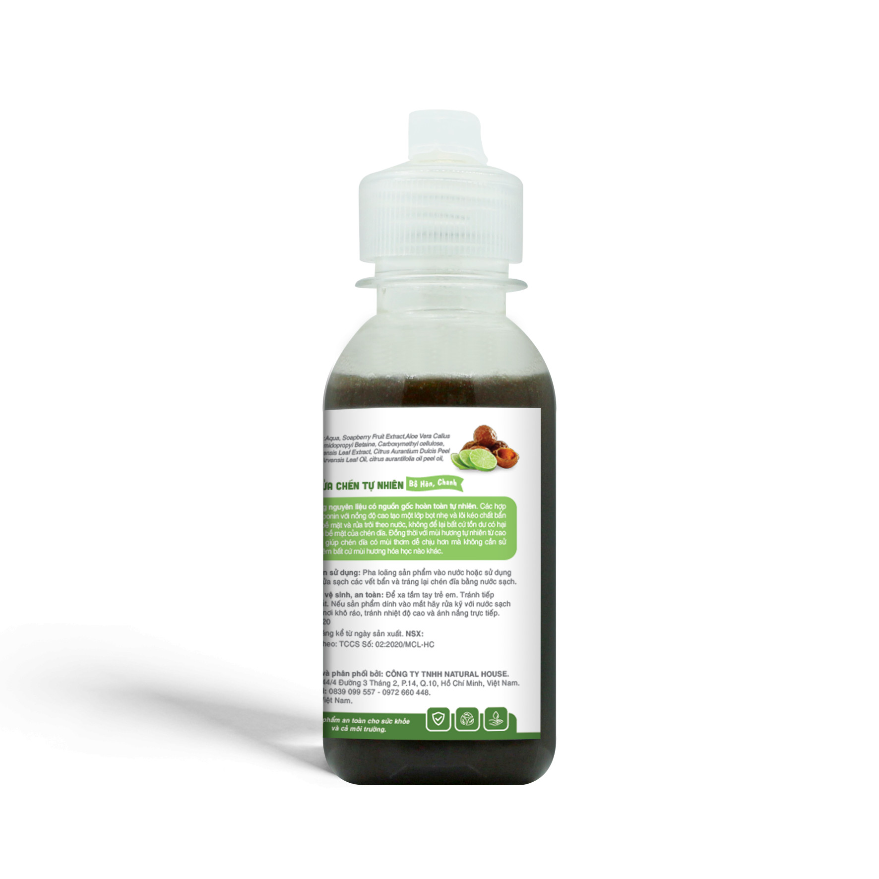 Nước rửa chén JULYHOUSE Bồ Hòn chanh 100ml