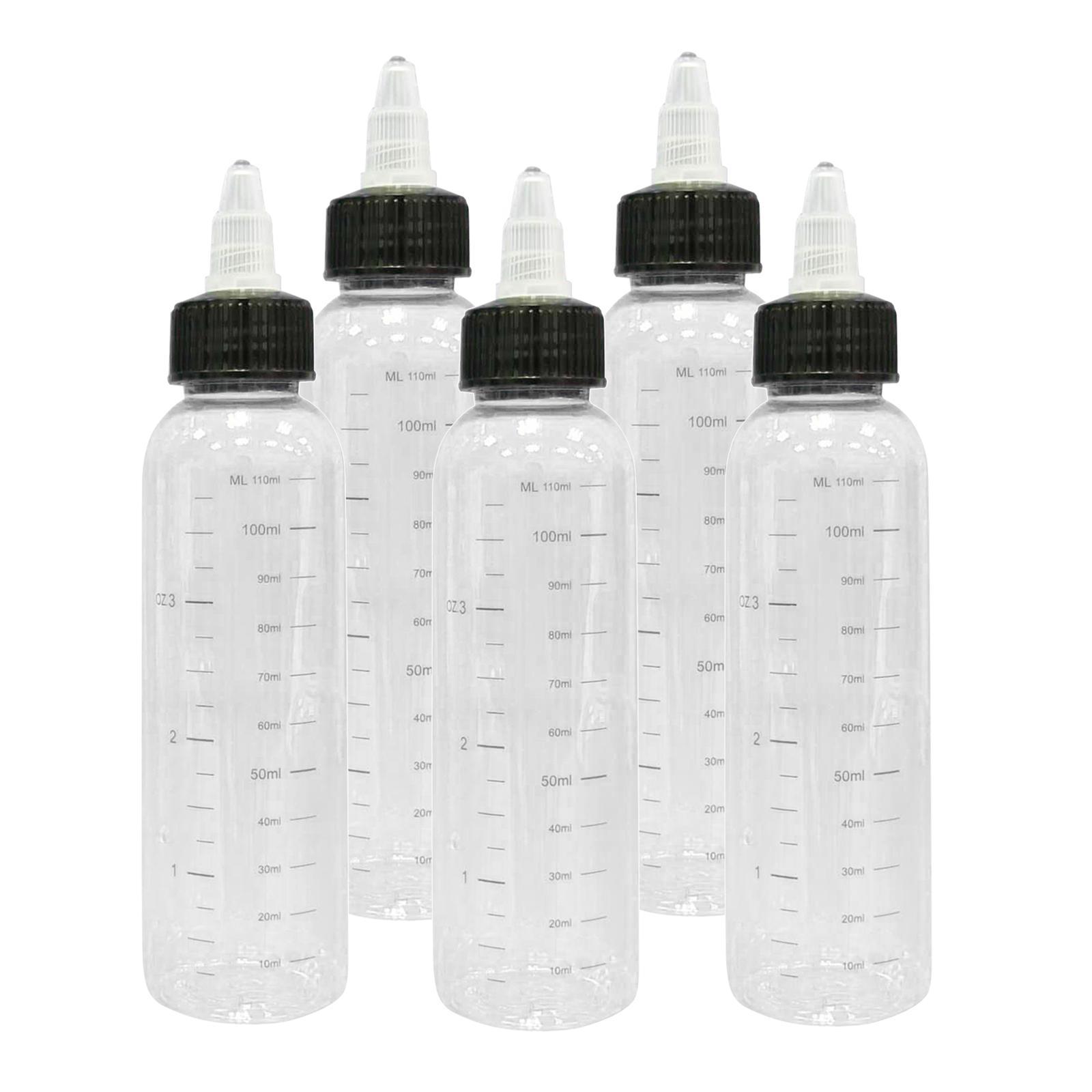 10pcs 120/250ml Tattoo Ink Bottle with Twist Hat + Scale