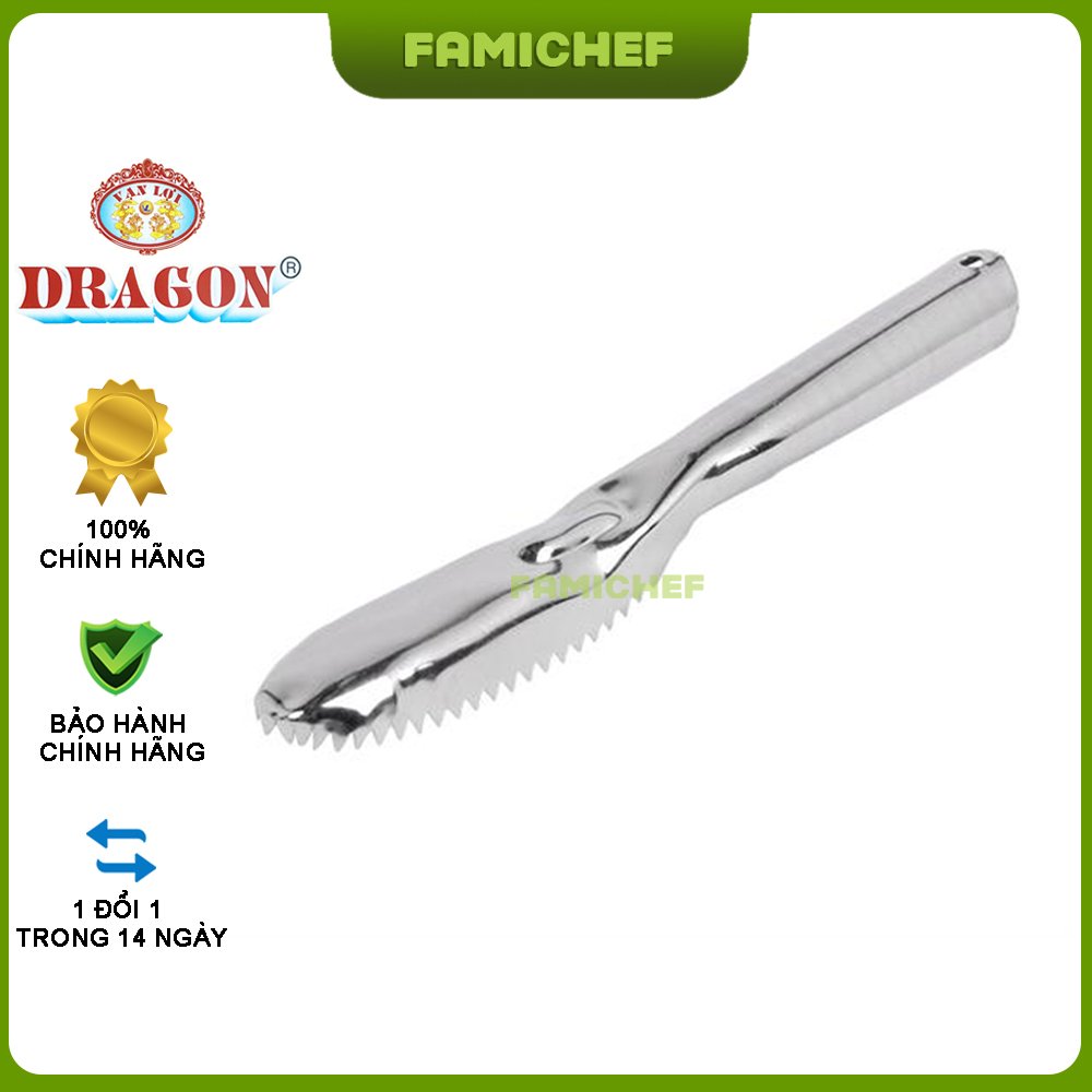 Dụng cụ đánh vảy cá Inox Dragon D026