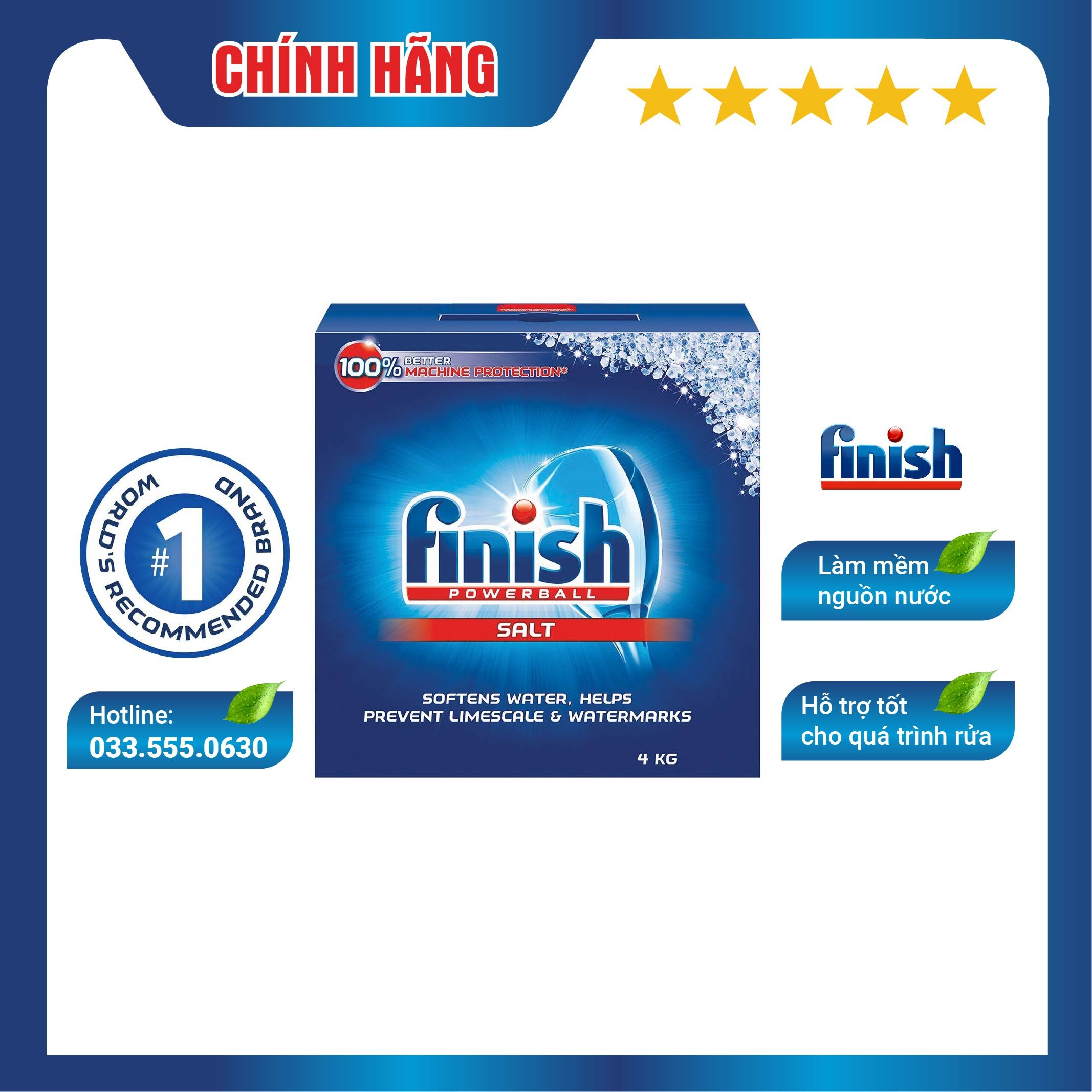 Muối rửa chén bát Finish 4.0 kg Finish EU