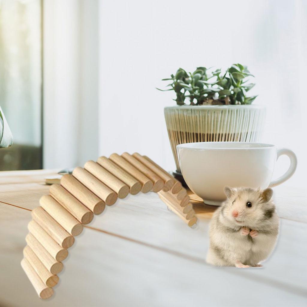 2x Hamster Suspension Bridge Climb Parrot Stand Toy Dwarf Mouse Small Animal