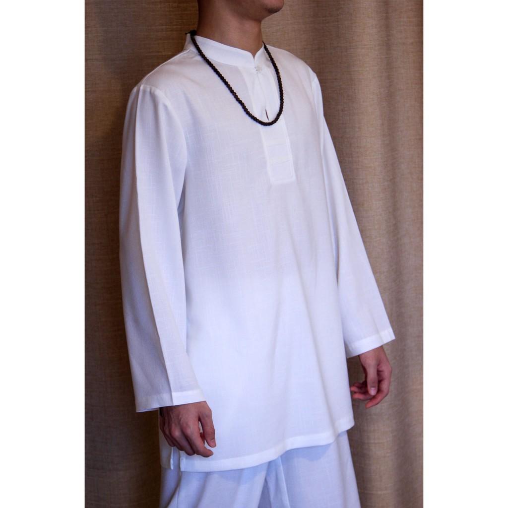 Quần áo Thiền cho phật tử, người tập yoga theo phong cách trang phục cổ trang Zambala - Nam cổ cao