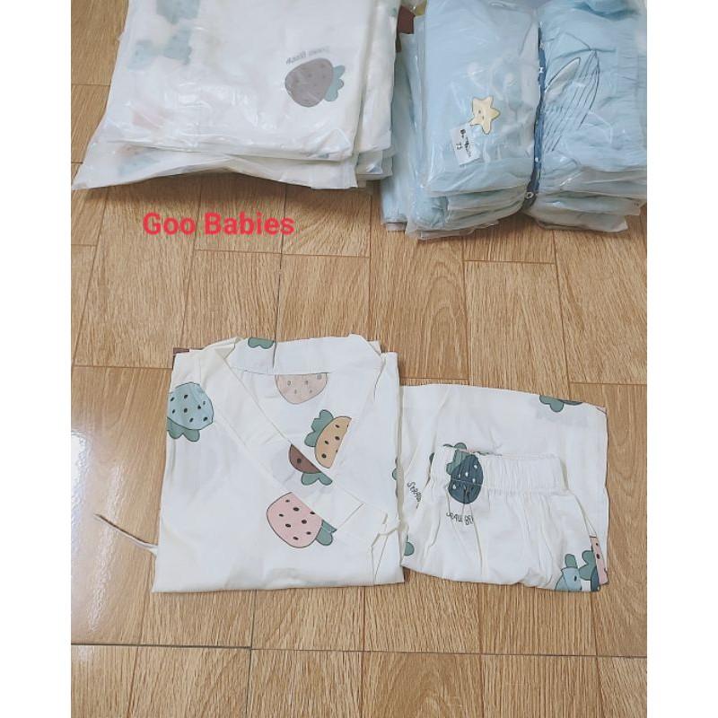 Bộ Đồ Ngủ YUKATA Bé Trai Bé Gái Hoạ Tiết Ngộ Nghĩnh Chất Cotton Mềm Mại Thấm Hút Mồ Hôi Cho Bé