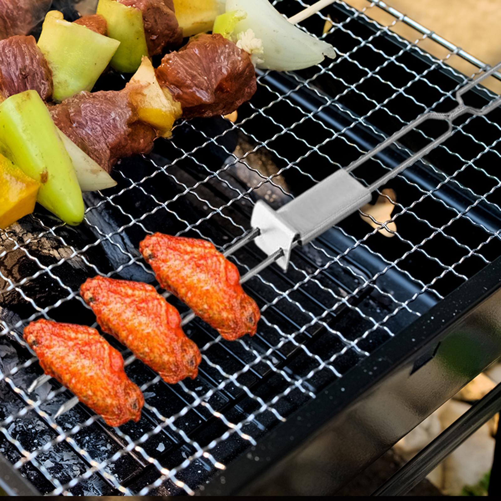 Barbecue Skewers Grilling Accessories Double Pronged for Buffet Vegetable