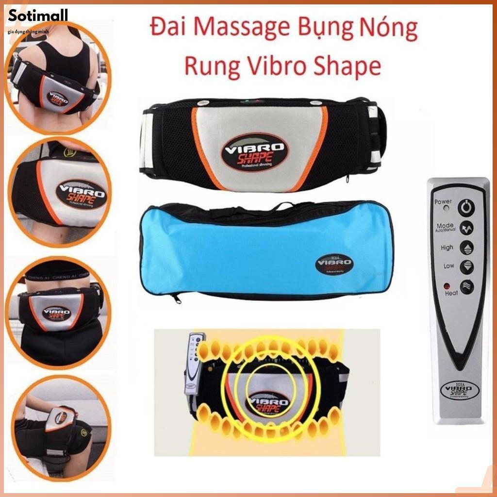 Đai rung nóng VIBRO SHAPE - Đai massage Đ́ ̛̉ ̛̀ bụng, đùi, mông