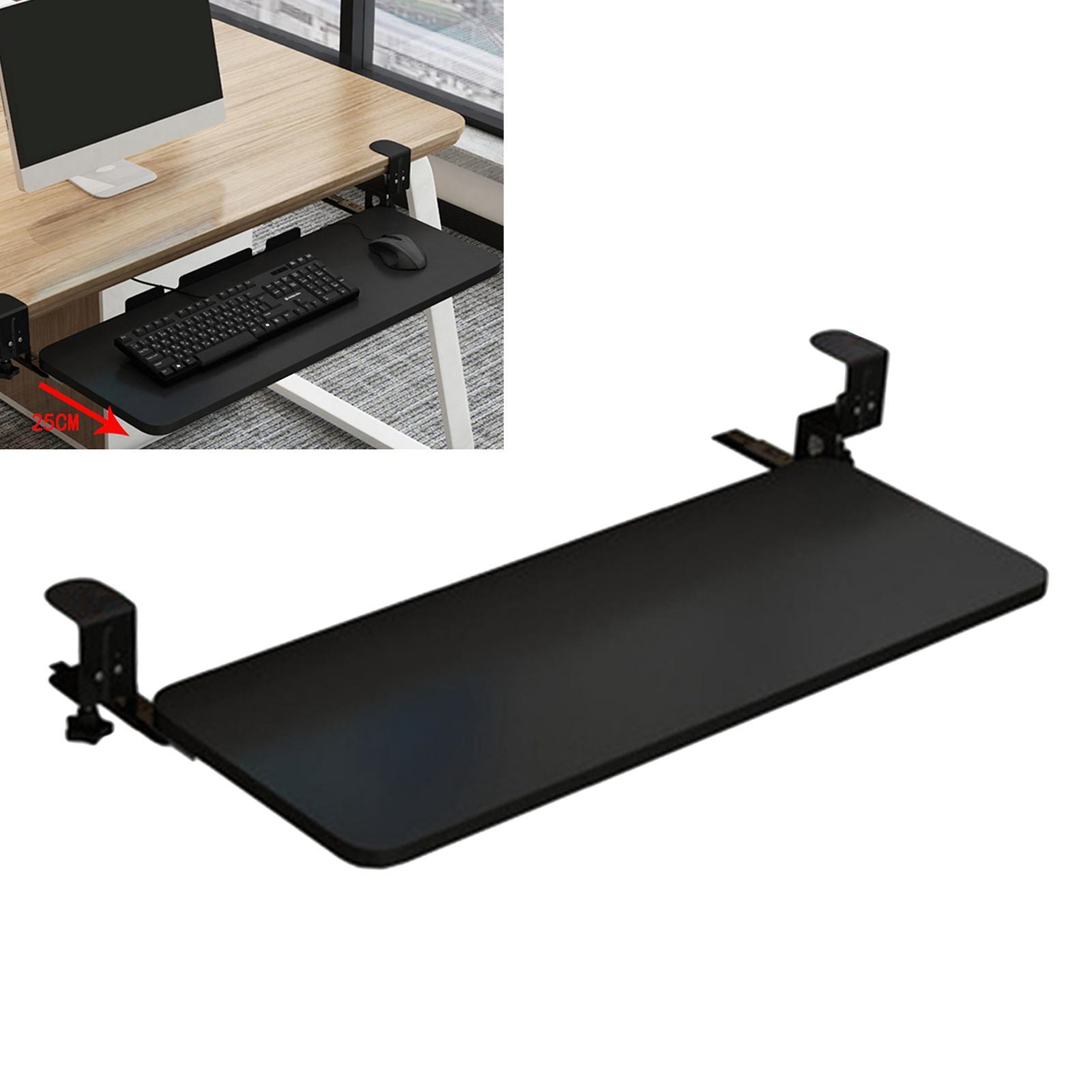Keyboard Tray Under Desk Save Space adjustable for Typing Desktop