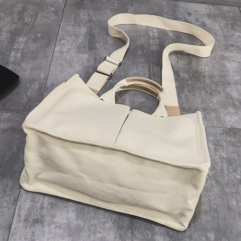 Vải Bố Đa Túi Dây Kéo Túi Xách Cho Học Sinh Sinh Viên Giáo Viên Trường Vải Giải Trí Hàng Đầu-Túi Dành Cho Thiếu Niên Lớn Jumbo túi Đeo Chéo