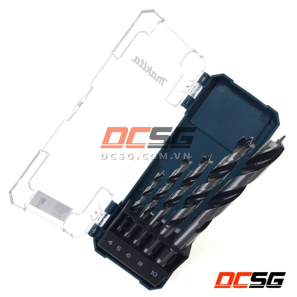Bộ mũi khoan gỗ chân tròn 05 cái Makita D-72861