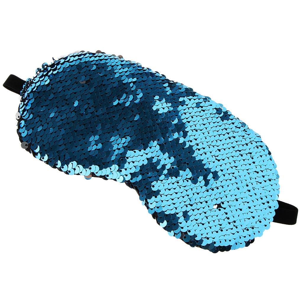 Glitter Sequins Mermaid Elastic Eye Mask Sleeping Rest Blindfold Sleep Aid