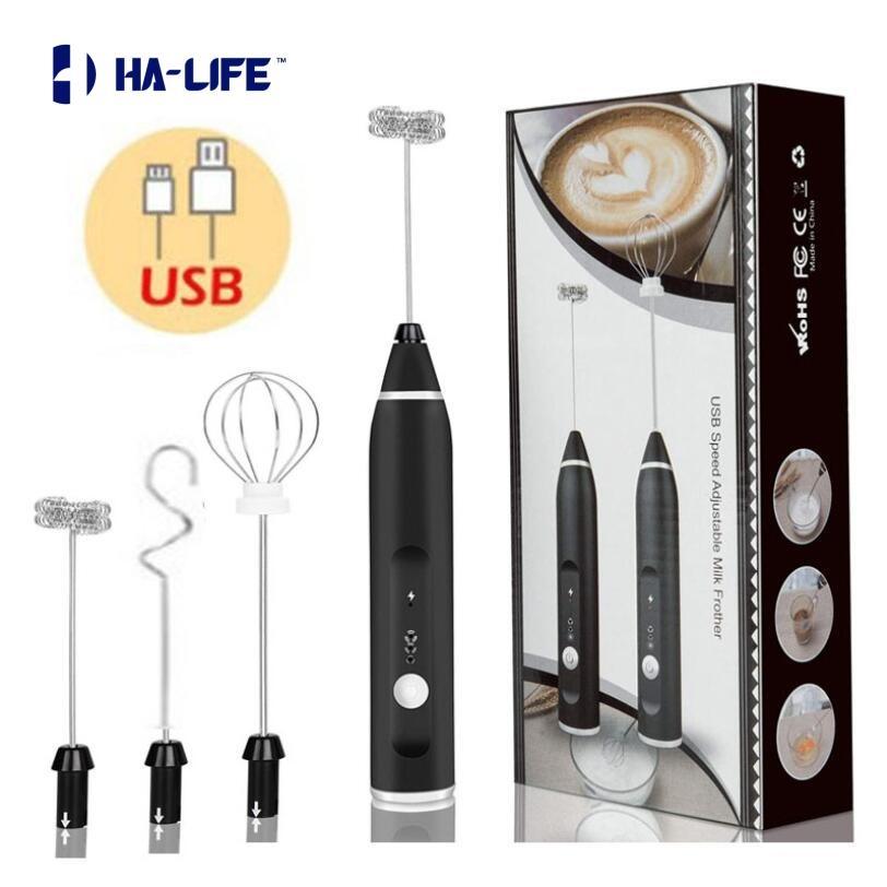 3 Chế Độ Điện Cầm Tay Bọt Sữa Máy Xay Sinh Tố Có USB Sạc Bong Bóng Máy Làm Đánh Trộn Cho Cà Phê Cappuccino