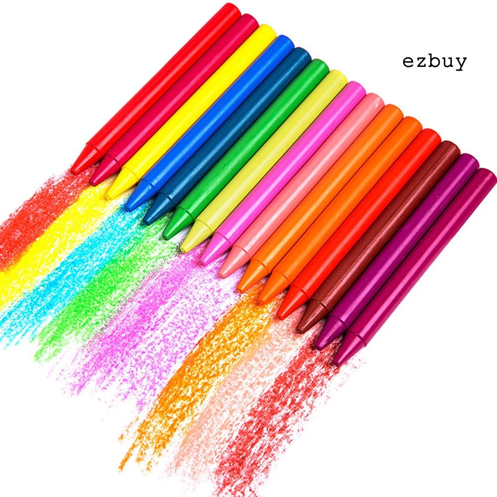 EY-6/12/24 Color Round Crayon Pen Oil Painting Children Students Art Supplies Toy