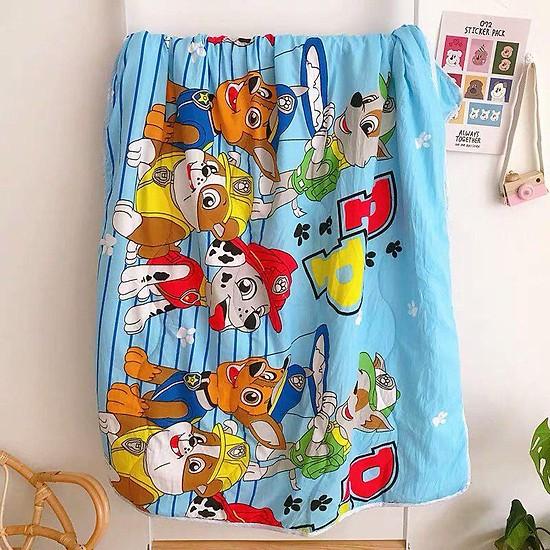 Mền cotton đũi mềm mịn cho bé - du lịch tiện dụng