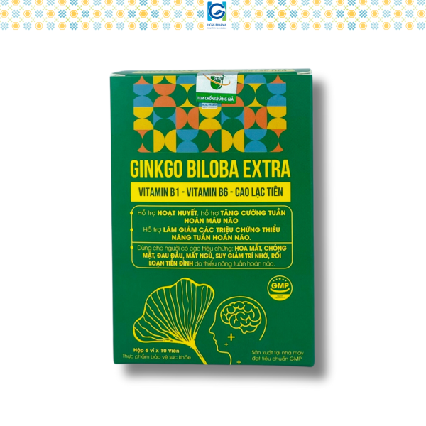 Viên uống tuần hoàn não HGSG Pharma - GINKGO BILOBA EXTRA