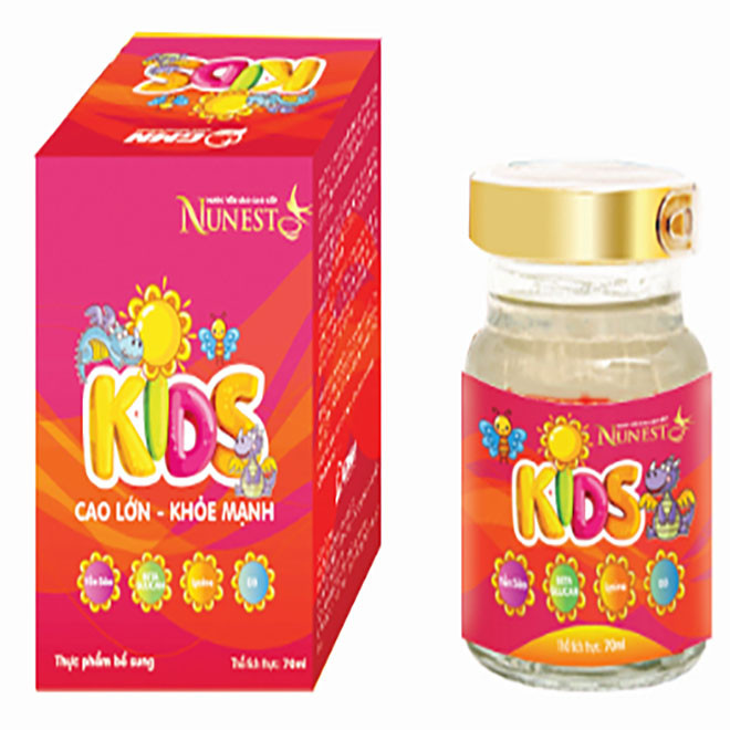 Lốc nước yến cho bé  Nunest Kid (6 lọ x 70ml)