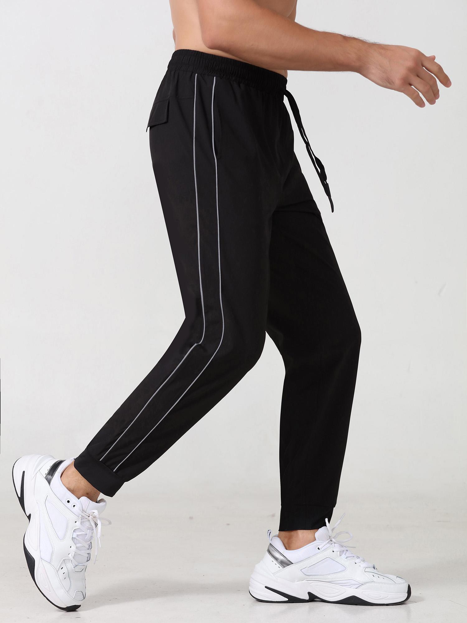 Quần Jogger Nam Quần thể thao có túi có dây phản quang Chạy bộ tập thể thao Người chạy bộ thể thao