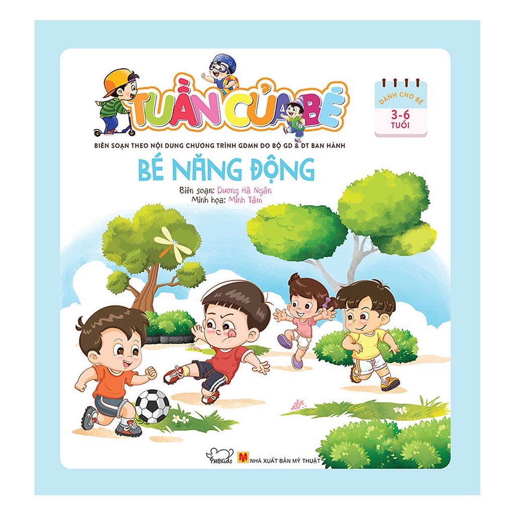 Sách Rèn Luyện Tính Cách Cho Bé 3-6 Tuổi - Bé năng động, tỏa sáng, đáng yêu, sạch sẽ - Tuần của bé tháng 8