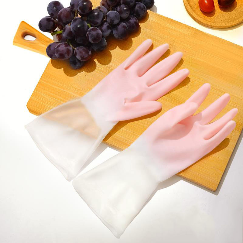 Bộ 2 đôi găng tay rửa chén bát cao su - GIAO MÀU NGẪU NHIÊN