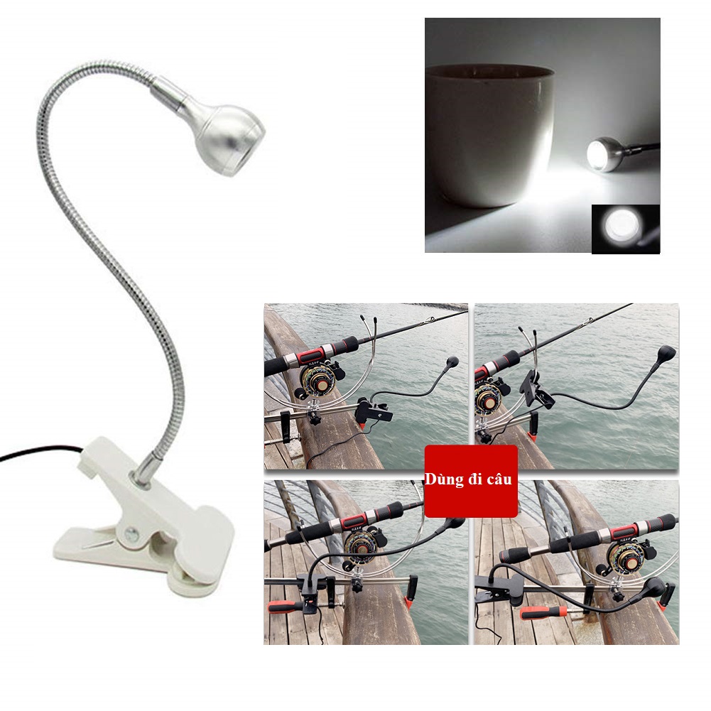 Đèn Led Clip Kẹp Hỗ Trợ Nối Mi, Phun Xăm, Nail, Công Suất 3W Tiết Kiệm Năng Lượng, Độ Bền Cao, Linh Hoạt Các Góc Chiếu Sáng, Dễ Sử Dụng, Lắp Đặt Được Ở Nhiều Vị Trí Khác Nhau, Ánh Sáng Ổn Định