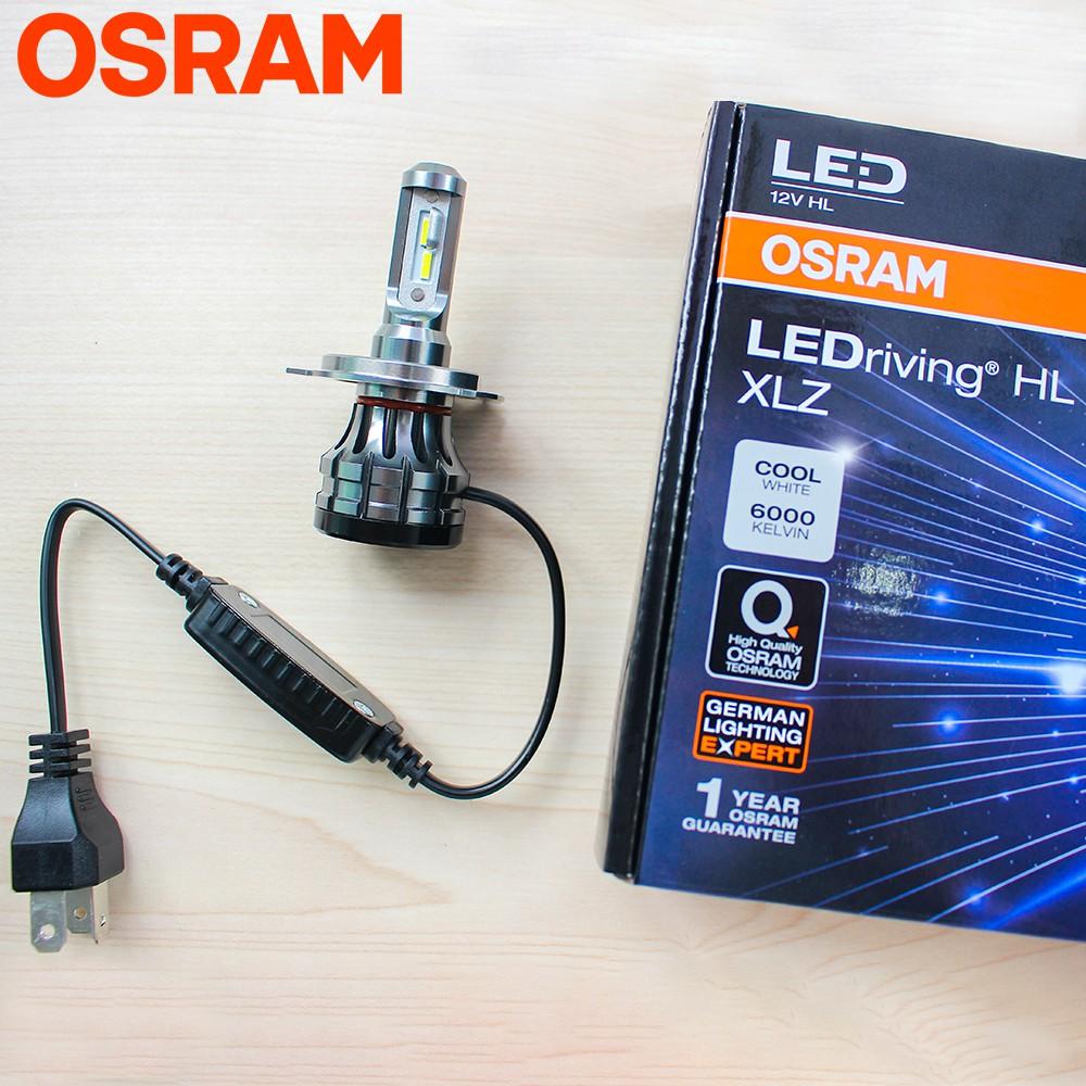 Bóng đèn LED OSRAM H4 dành cho xe SH, @, Dylan, Attila Mô tô, Ô tô, Sirius tăng sáng trắng (B6204CW)