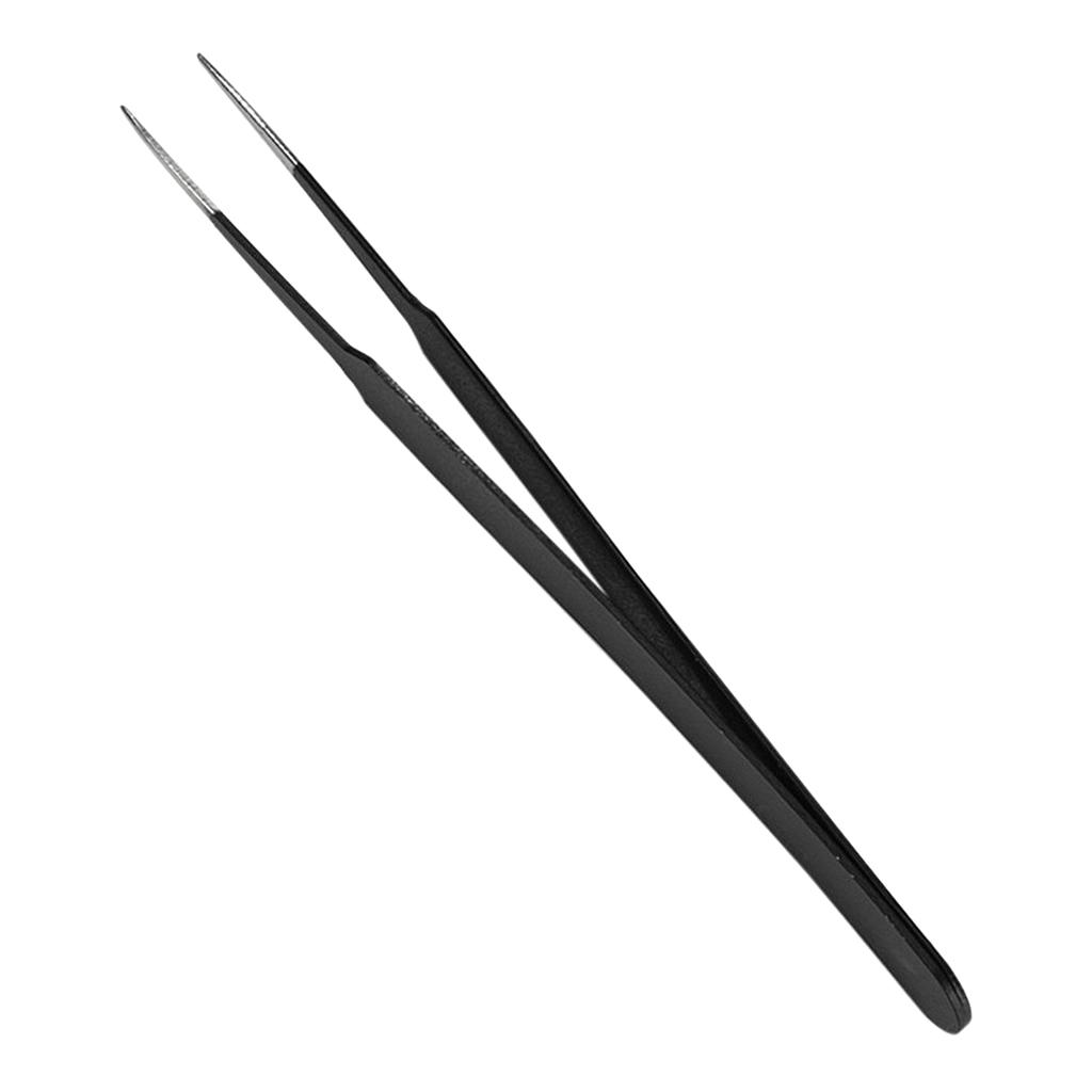 5pcs Curved / Straight Fine Point Tweezers Set Eyelash Extension Stainless Steel Cosmetics