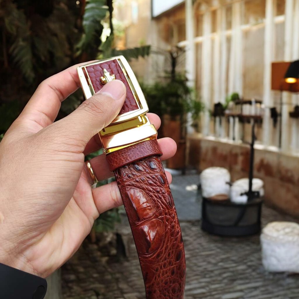 Dây Nịt Da Cá Sấu [DÂY LIỀN NGUYÊN CON] Da Lưng Cá Sấu Có Gù, Gai Và Vây Rất Đẹp