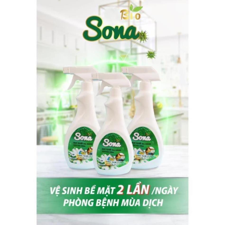 Xịt Đa Năng SIFA Tẩy Rửa Vết Bẩn Nhà Bếp, Lau Kính Sạch Bong, Vệ Sinh Bề Mặt, Ngừa Vi Khuẩn 500ml