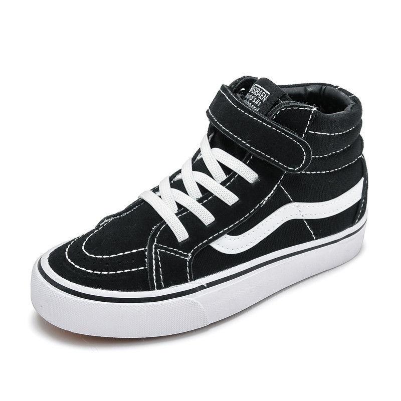 Giày Thể Thao Cao Cổ Bằng Vải Bạt Thời Trang Xuân Thu 2023 Dành Cho Trẻ Em giày thể thao